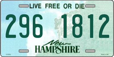NH license plate 2961812