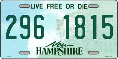 NH license plate 2961815