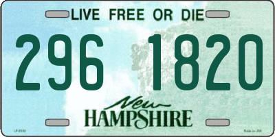 NH license plate 2961820