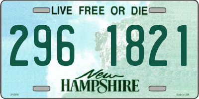 NH license plate 2961821
