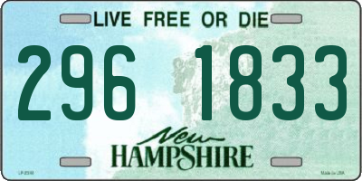 NH license plate 2961833