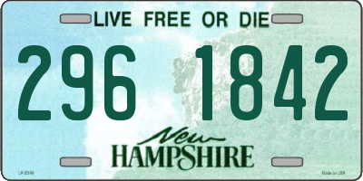 NH license plate 2961842