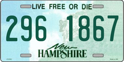 NH license plate 2961867