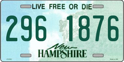 NH license plate 2961876