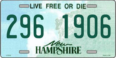 NH license plate 2961906
