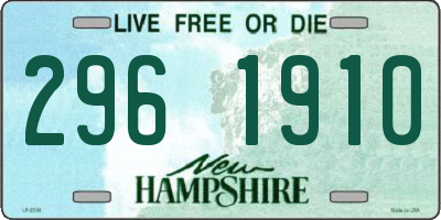 NH license plate 2961910