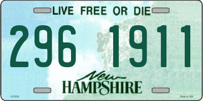 NH license plate 2961911
