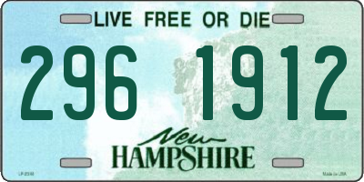 NH license plate 2961912