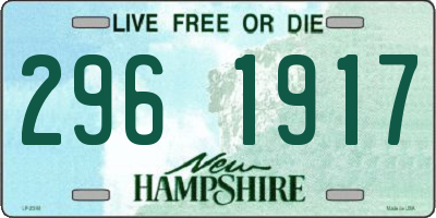 NH license plate 2961917