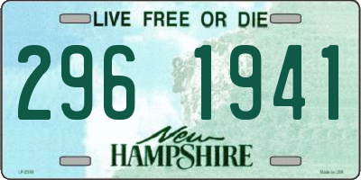 NH license plate 2961941