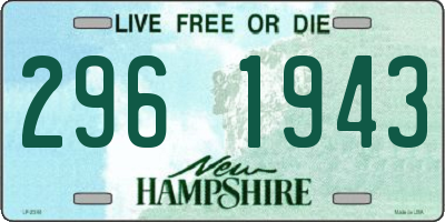NH license plate 2961943