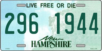 NH license plate 2961944