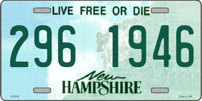 NH license plate 2961946