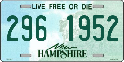 NH license plate 2961952