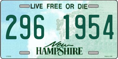 NH license plate 2961954