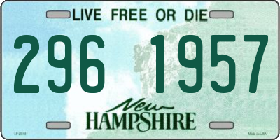 NH license plate 2961957