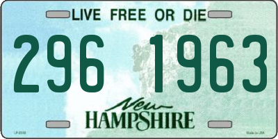 NH license plate 2961963