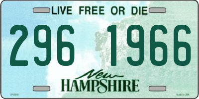 NH license plate 2961966