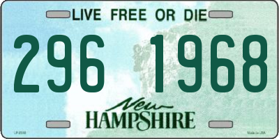NH license plate 2961968