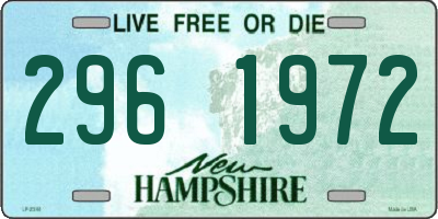 NH license plate 2961972