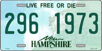 NH license plate 2961973