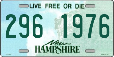NH license plate 2961976
