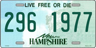 NH license plate 2961977