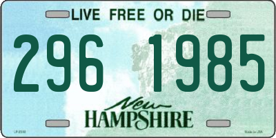 NH license plate 2961985