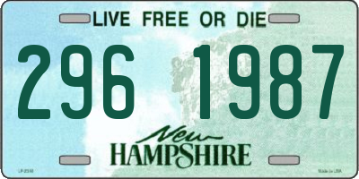 NH license plate 2961987