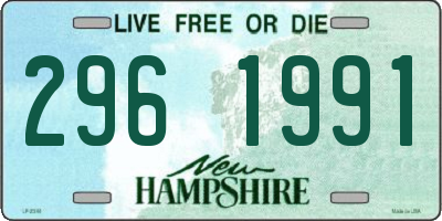 NH license plate 2961991