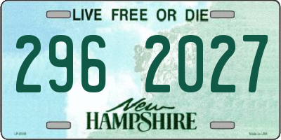 NH license plate 2962027