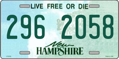 NH license plate 2962058