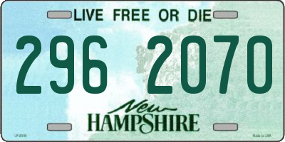 NH license plate 2962070