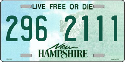 NH license plate 2962111