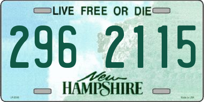 NH license plate 2962115