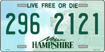NH license plate 2962121