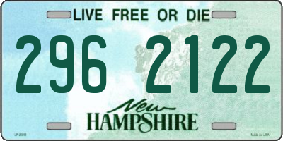 NH license plate 2962122