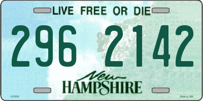 NH license plate 2962142