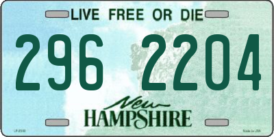 NH license plate 2962204