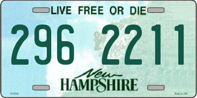 NH license plate 2962211