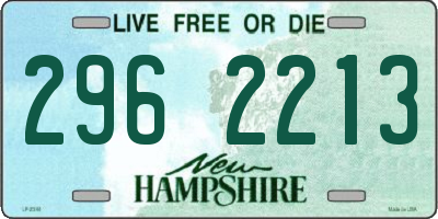 NH license plate 2962213