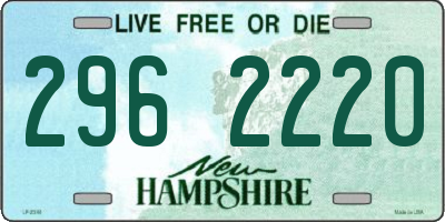 NH license plate 2962220
