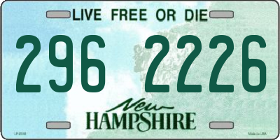 NH license plate 2962226