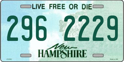 NH license plate 2962229