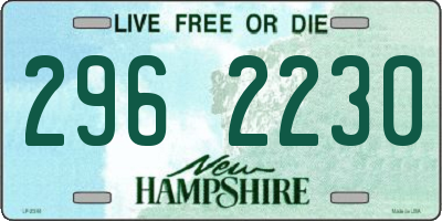NH license plate 2962230