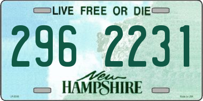 NH license plate 2962231