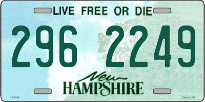 NH license plate 2962249