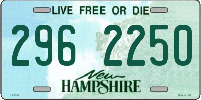NH license plate 2962250