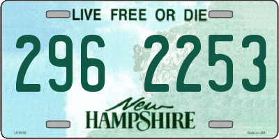 NH license plate 2962253