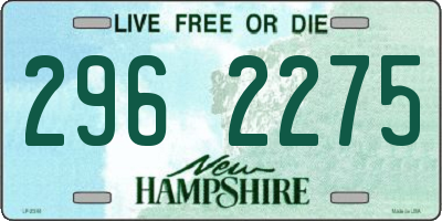 NH license plate 2962275